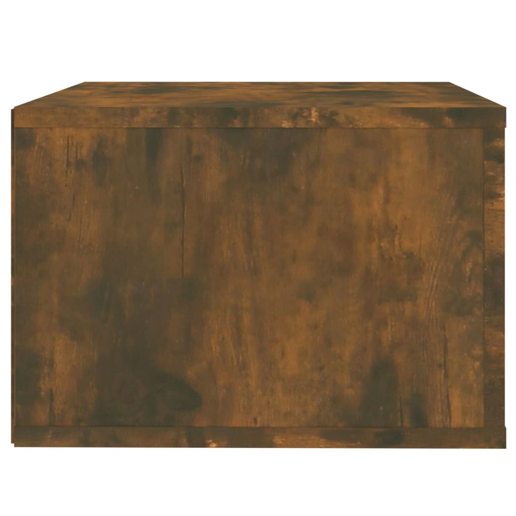 vidaXL Κομοδίνα Επιτοίχια 2 τεμ. Καπνιστή Δρυς 50x36x25 εκ.