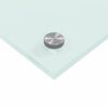 vidaXL Πίσω Πάνελ Κουζίνας 2 pcs Λευκό 110 x 60 cm σκληρυμένο γυαλί