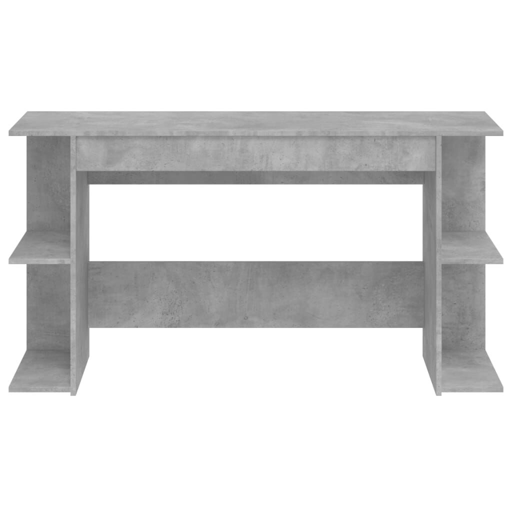 vidaXL Γραφείο Γκρι Σκυροδέματος 140 x 50 x 75 εκ. από Επεξεργ. Ξύλο