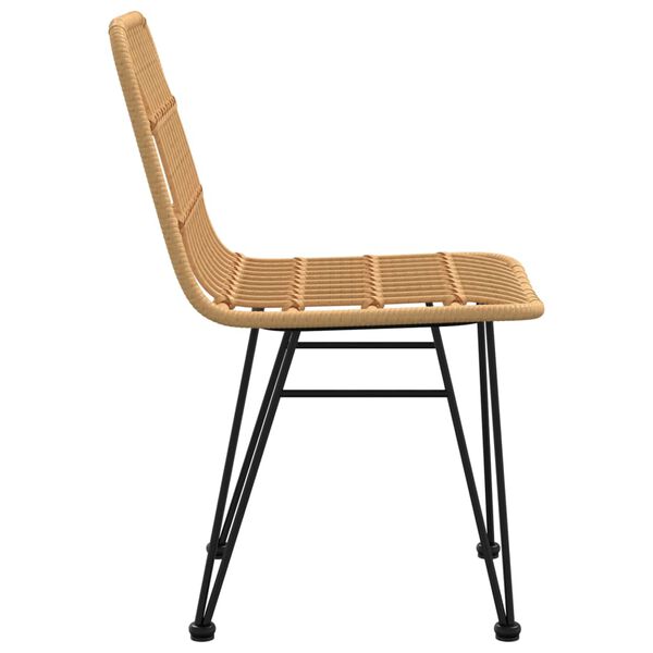 vidaXL Καρέκλες Κήπου 2 τεμ. 48 x 62 x 84 εκ. από Ρατάν Πολυαιθυλενίου