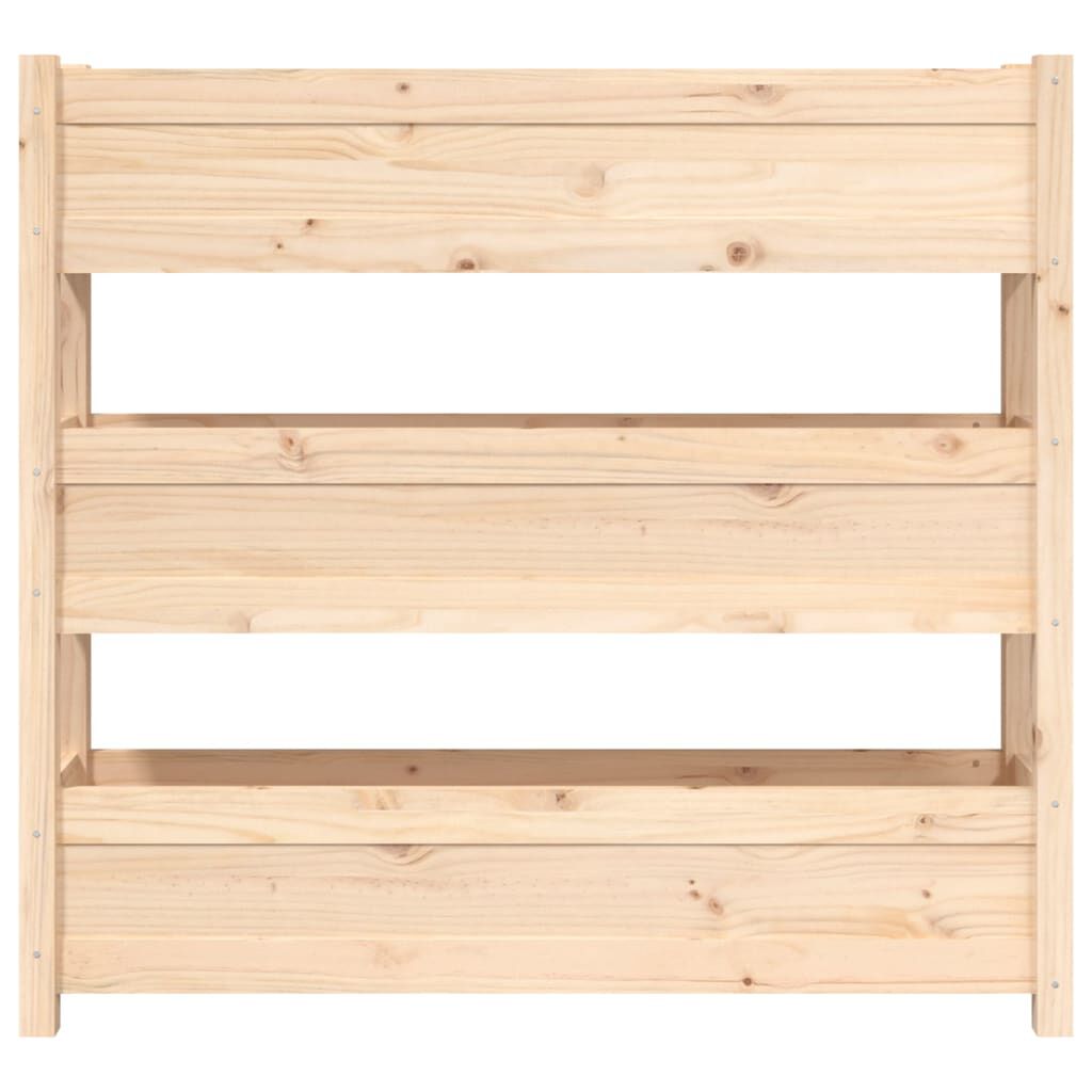 vidaXL Ζαρντινιέρα 112 x 25 x 104,5 εκ. από Μασίφ Ξύλο Πεύκου