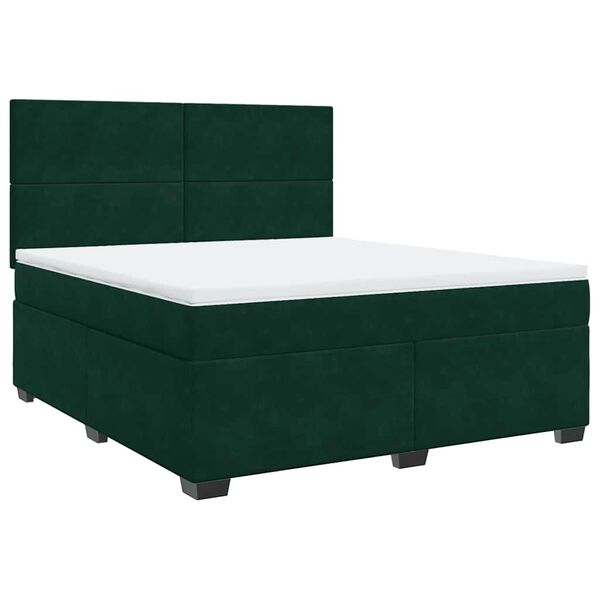 vidaXL &Kappa;&rho;&epsilon;&beta;ά&tau;&iota; Boxspring &mu;&epsilon; &Sigma;&tau;&rho;ώ&mu;&alpha; &Sigma;&kappa;&omicron;ύ&rho;&omicron; &Pi;&rho;ά&sigma;&iota;&nu;&omicron; 180x200&epsilon;&kappa;. &Beta;&epsilon;&lambda;&omicron;ύ&delta;&iota;&nu;&omicron;