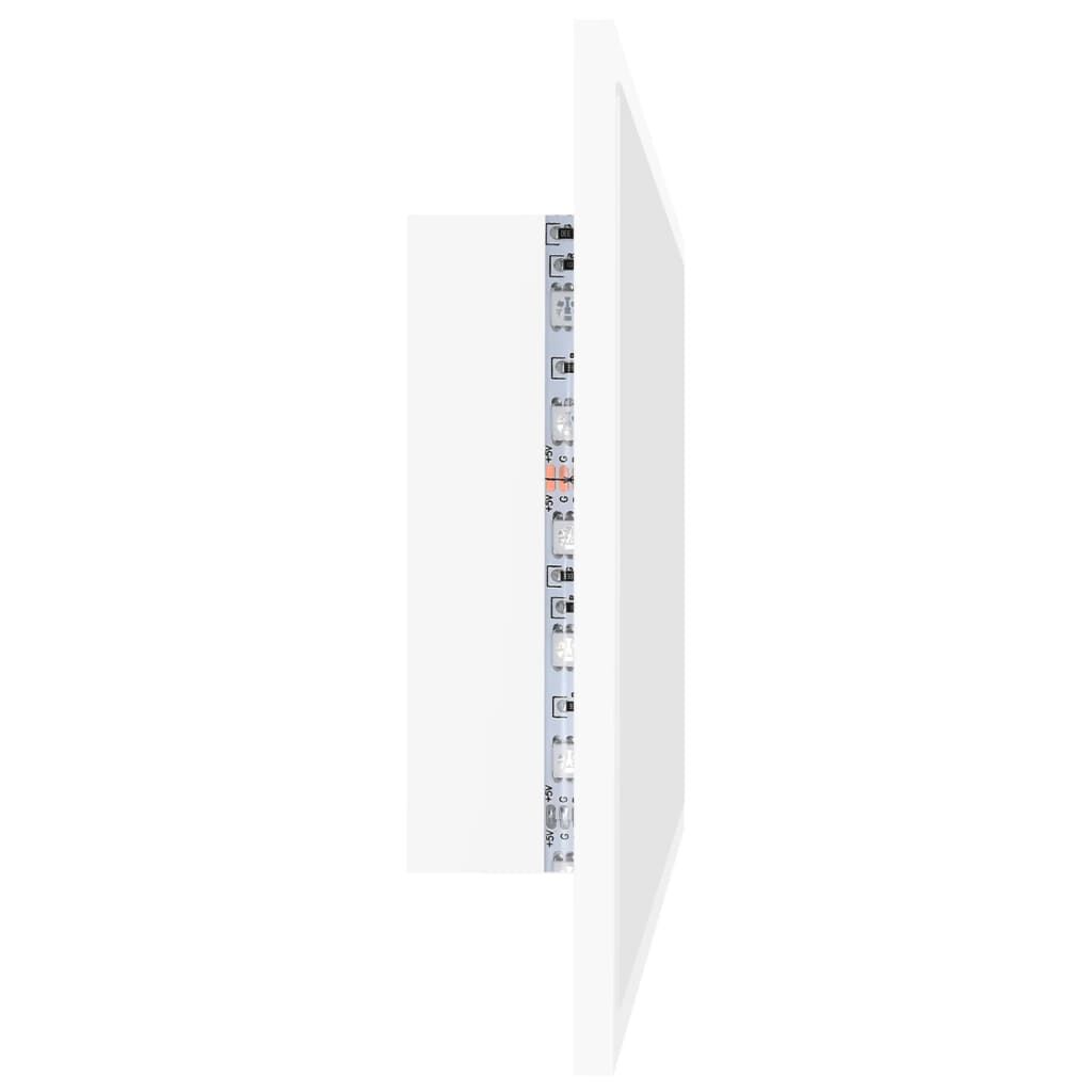 vidaXL Καθρέφτης Μπάνιου με LED Λευκός 80 x 8,5 x 37 εκ. Ακρυλικός