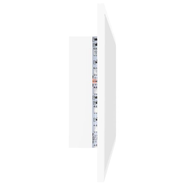 vidaXL Καθρέφτης Μπάνιου με LED Λευκός 80 x 8,5 x 37 εκ. Ακρυλικός