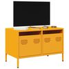 vidaXL Έπιπλο Τηλεόρασης Μουσταρδί 68x39x43,5 εκ. Ατσάλι Ψυχρής Έλασης