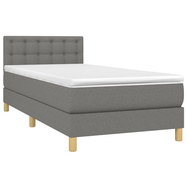 vidaXL &Kappa;&rho;&epsilon;&beta;ά&tau;&iota; Boxspring &mu;&epsilon; &Sigma;&tau;&rho;ώ&mu;&alpha; &Sigma;&kappa;&omicron;ύ&rho;&omicron; &Gamma;&kappa;&rho;&iota; 90x190 &epsilon;&kappa;. &Upsilon;&phi;&alpha;&sigma;&mu;ά&tau;&iota;&nu;&omicron;