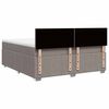 vidaXL &Kappa;&rho;&epsilon;&beta;ά&tau;&iota; Boxspring &mu;&epsilon; &Sigma;&tau;&rho;ώ&mu;&alpha; Taupe 200x200 &epsilon;&kappa;. &Upsilon;&phi;&alpha;&sigma;&mu;ά&tau;&iota;&nu;&omicron;
