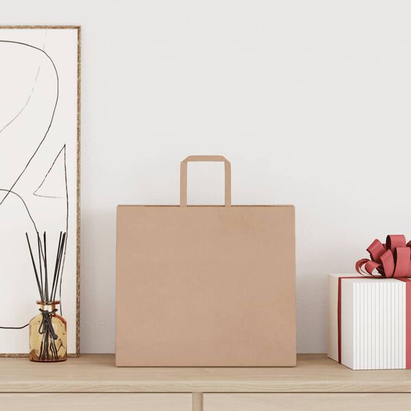 vidaXL &Chi;ά&rho;&tau;&iota;&nu;&epsilon;&sigmaf; &sigma;&alpha;&kappa;&omicron;ύ&lambda;&epsilon;&sigmaf; 50 &tau;&epsilon;&mu;ά&chi;&iota;&alpha; &mu;&epsilon; &chi;&epsilon;&rho;&omicron;ύ&lambda;&iota;&alpha; &kappa;&alpha;&phi;έ 32x22x28 cm