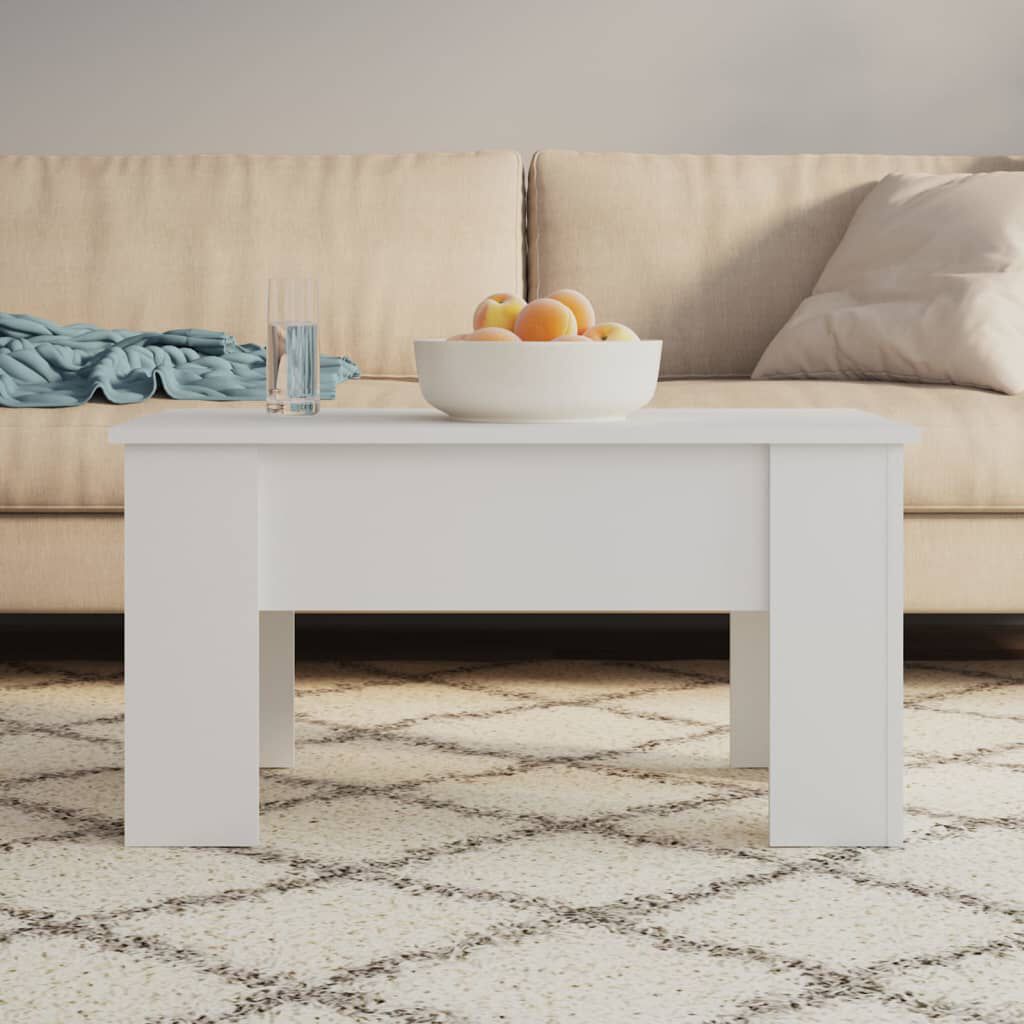 vidaXL Τραπεζάκι Σαλονιού Λευκό 79 x 49 x 41 εκ. Επεξεργασμένο Ξύλο