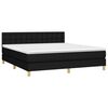 vidaXL &Kappa;&rho;&epsilon;&beta;ά&tau;&iota; Boxspring &mu;&epsilon; &Sigma;&tau;&rho;ώ&mu;&alpha; & LED &Mu;&alpha;ύ&rho;&omicron; 180x200 &epsilon;&kappa;. &Upsilon;&phi;&alpha;&sigma;&mu;ά&tau;&iota;&nu;&omicron;