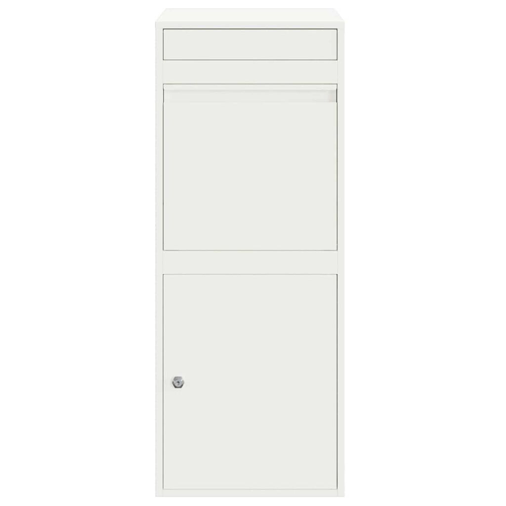 vidaXL Θυρίδα Πακέτων Λευκό 41 x 38 x 103 εκ Ατσάλι