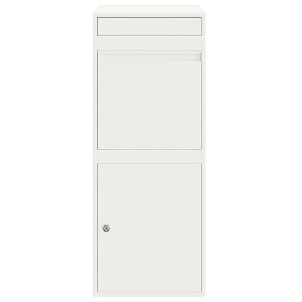 vidaXL Θυρίδα Πακέτων Λευκό 41 x 38 x 103 εκ Ατσάλι