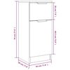 vidaXL Ντουλάπι Γκρι Σκυροδέματος 30x30x70 εκ. Επεξεργασμένο Ξύλο
