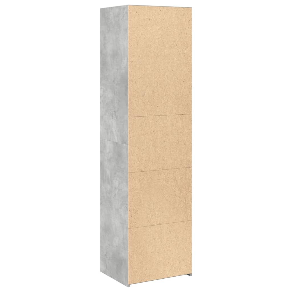 vidaXL Ντουλάπι Γκρι Σκυροδέματος 50x41x185 εκ. από Επεξεργασμένο Ξύλο