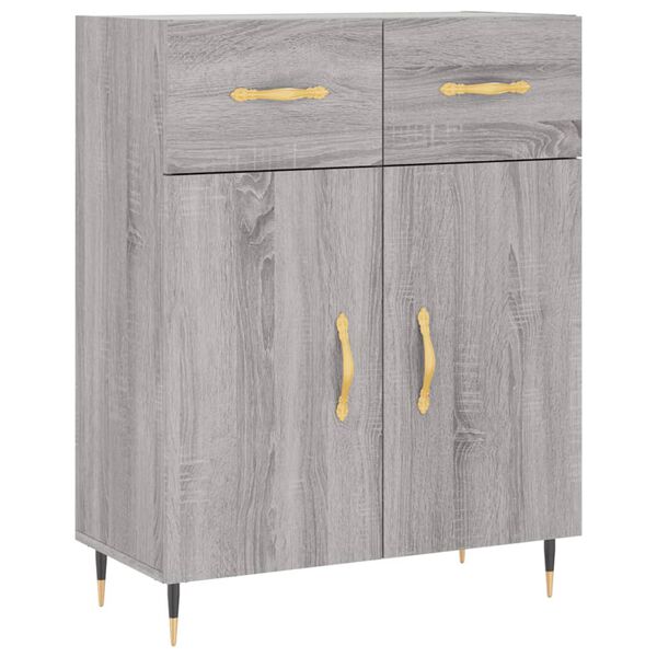 vidaXL Ντουλάπι Γκρι Sonoma 69,5 x 34 x 90 εκ. από Επεξεργασμένο Ξύλο