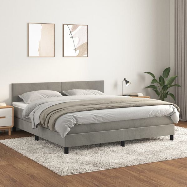 vidaXL &Kappa;&rho;&epsilon;&beta;ά&tau;&iota; Boxspring &mu;&epsilon; &Sigma;&tau;&rho;ώ&mu;&alpha; &Alpha;&nu;&omicron;&iota;&chi;&tau;ό &Gamma;&kappa;&rho;&iota; 180x200 &epsilon;&kappa;. &Beta;&epsilon;&lambda;&omicron;ύ&delta;&iota;&nu;&omicron;