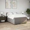 vidaXL &Kappa;&rho;&epsilon;&beta;ά&tau;&iota; Boxspring &mu;&epsilon; &Sigma;&tau;&rho;ώ&mu;&alpha; Taupe 160x200 &epsilon;&kappa;. &Upsilon;&phi;&alpha;&sigma;&mu;ά&tau;&iota;&nu;&omicron;