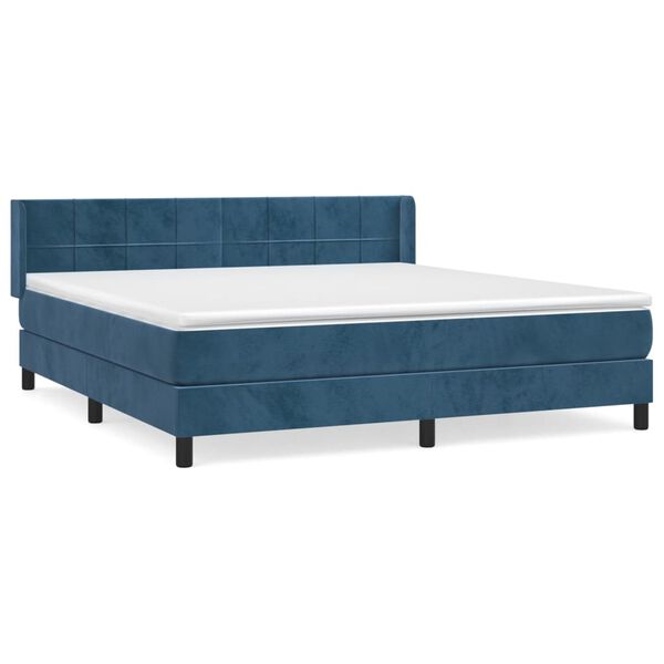 vidaXL &Kappa;&rho;&epsilon;&beta;ά&tau;&iota; Boxspring &mu;&epsilon; &Sigma;&tau;&rho;ώ&mu;&alpha; &Sigma;&kappa;&omicron;ύ&rho;&omicron; &Mu;&pi;&lambda;&epsilon; 160x200 &epsilon;&kappa;. &Beta;&epsilon;&lambda;&omicron;ύ&delta;&iota;&nu;&omicron;