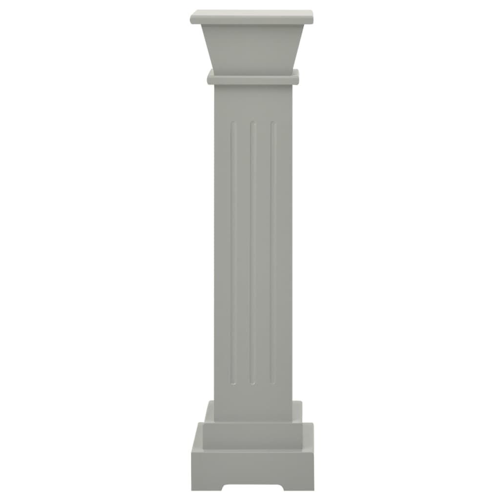 vidaXL Ανθοστήλη Τετράγωνη Γκρι 17 x 17 x 66 εκ από MDF