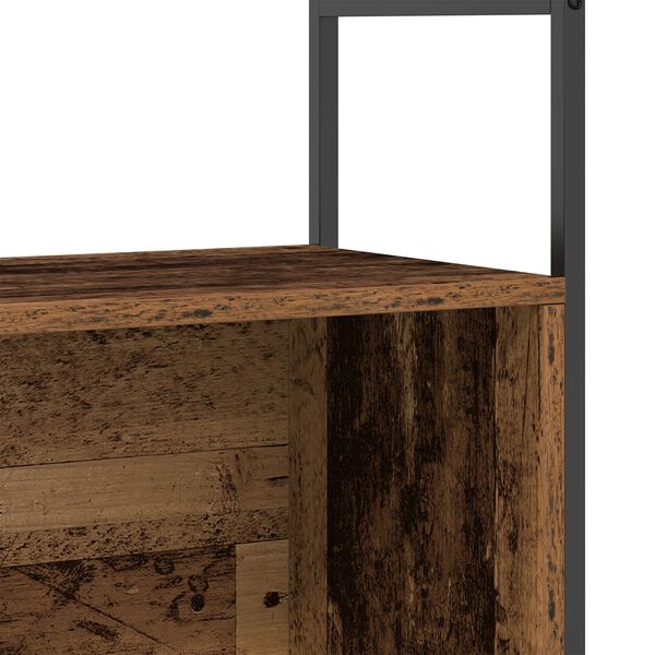 vidaXL Βιβλιοθήκη Καπνιστής Δρυς 80x30x78,5 εκ από Σύνθετο Ξύλο