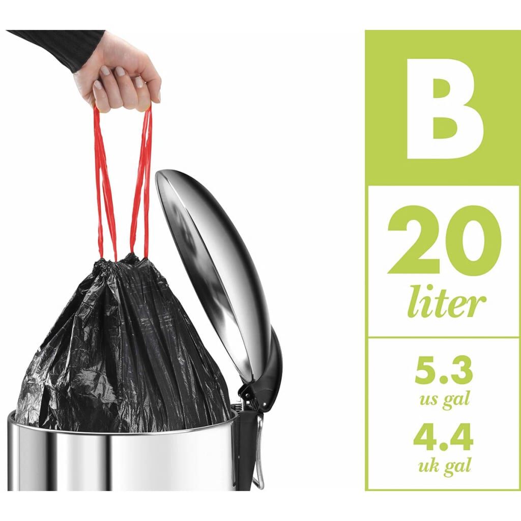 Hailo Κάδος Απορριμ. Ντουλαπιού Compact-Box Μ/15 L Αν. Ατσάλι 3555-101