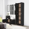 vidaXL Ντουλάπα Διαδρόμου Μαύρη 55 x 25 x 189 εκ. από Επεξ. Ξύλο
