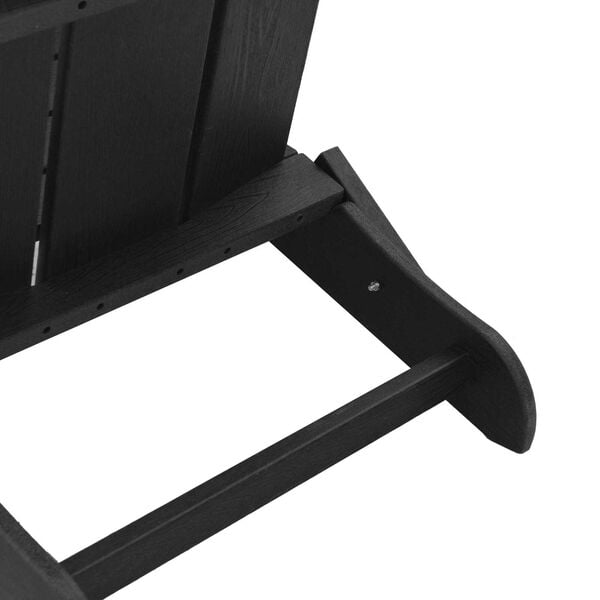 vidaXL Πτυσσόμενες Καρέκλες Adirondack 2 τμχ Μαύρο 74.5x80.5x90 cm HDPE