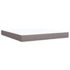 vidaXL &Kappa;&rho;&epsilon;&beta;ά&tau;&iota; Boxspring &mu;&epsilon; &Sigma;&tau;&rho;ώ&mu;&alpha; Taupe 180x200 &epsilon;&kappa;. &Upsilon;&phi;&alpha;&sigma;&mu;ά&tau;&iota;&nu;&omicron;