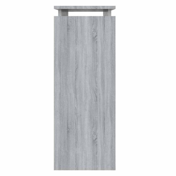vidaXL Τραπέζι Κονσόλα Γκρι Sonoma 80 x 30 x 80 εκ. Επεξεργασμένο Ξύλο
