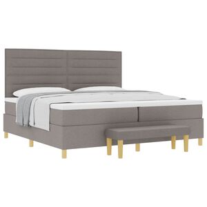 vidaXL &Kappa;&rho;&epsilon;&beta;ά&tau;&iota; &mu;&epsilon; &epsilon;&lambda;&alpha;&tau;ή&rho;&iota;&alpha; &mu;&epsilon; &sigma;&tau;&rho;ώ&mu;&alpha; Taupe 200 x 200 cm ύ&phi;&alpha;&sigma;&mu;&alpha;