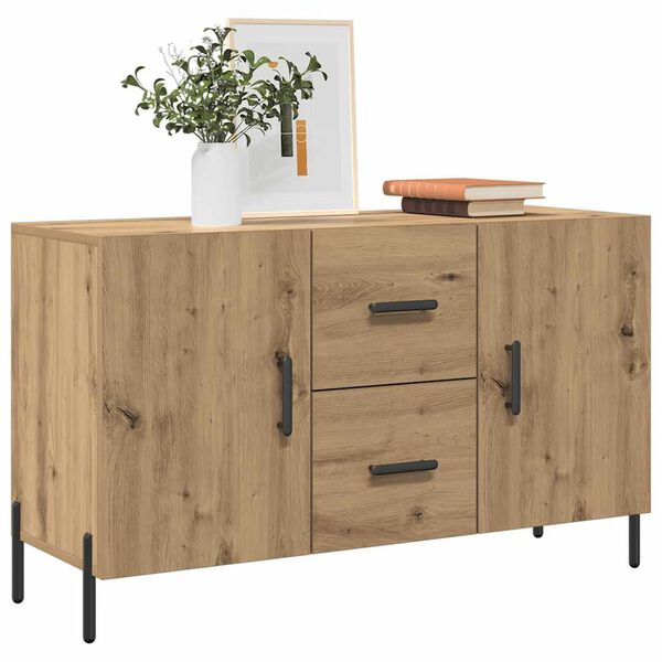 vidaXL Σκευοθήκη Δρυς τεχνίτης 100x36x60 cm Κατασκευασμένο ξύλο