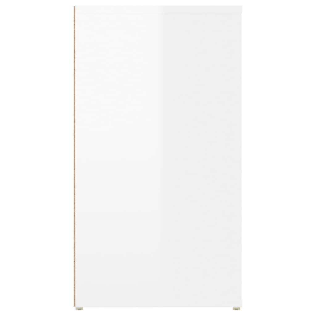 vidaXL Ντουλάπι Γυαλιστερό Λευκό 100x33x59,5 εκ. Επεξεργασμένο Ξύλο