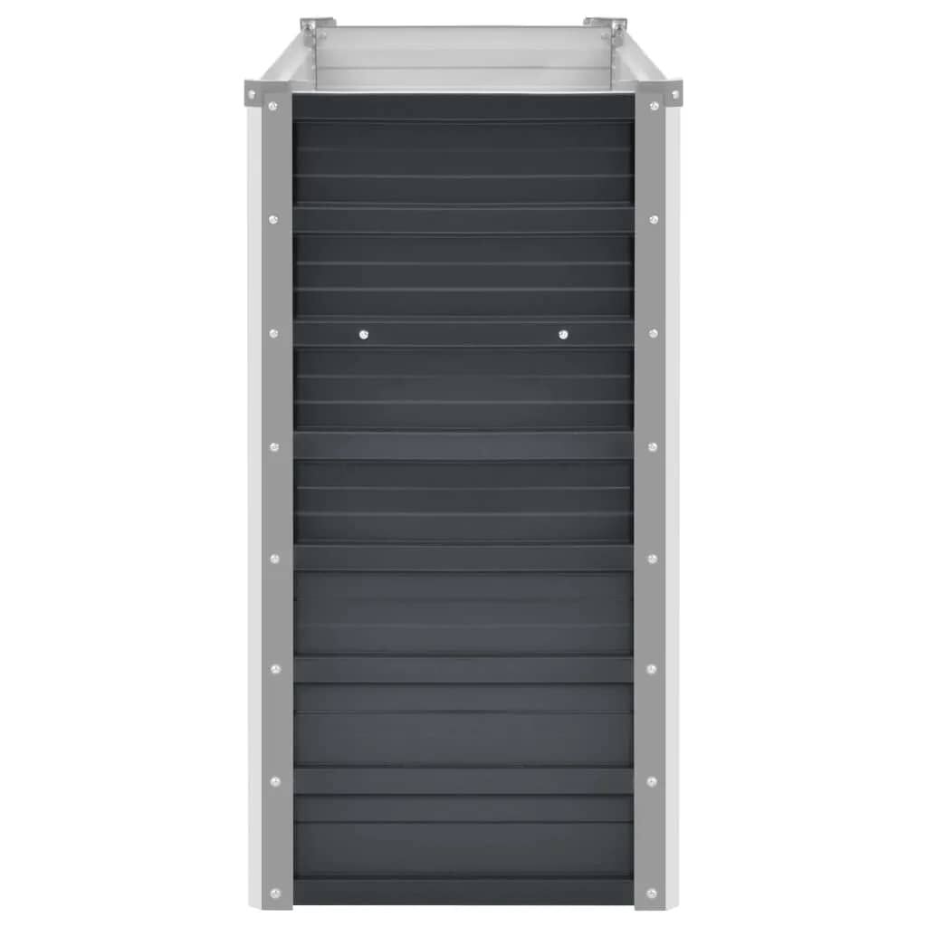 vidaXL Ζαρντινιέρα Υπερυψωμένη Ανθρακί 160x40x77 εκ. Γαλβαν. Χάλυβας