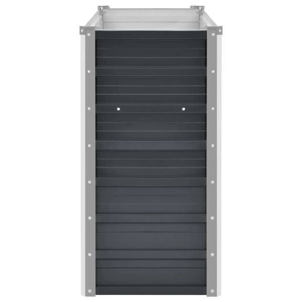 vidaXL Ζαρντινιέρα Υπερυψωμένη Ανθρακί 160x40x77 εκ. Γαλβαν. Χάλυβας