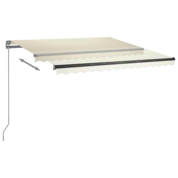vidaXL Τέντα Αυτόματη Ανεξάρτητη Κρεμ 350 x 250 εκ.