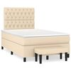 vidaXL &Kappa;&rho;&epsilon;&beta;ά&tau;&iota; Boxspring &mu;&epsilon; &Sigma;&tau;&rho;ώ&mu;&alpha; &Kappa;&rho;&epsilon;&mu; 120x190 &epsilon;&kappa;. &Upsilon;&phi;&alpha;&sigma;&mu;ά&tau;&iota;&nu;&omicron;