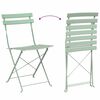 vidaXL Πτυσσόμενη Καρέκλα Κήπου 2 pcs Πράσινο 42 x 46 x 82εκ Ατσάλι