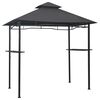 vidaXL Κιόσκι Ψησταριάς Ανθρακί 240 x 150 x 255 εκ. Ατσάλινο