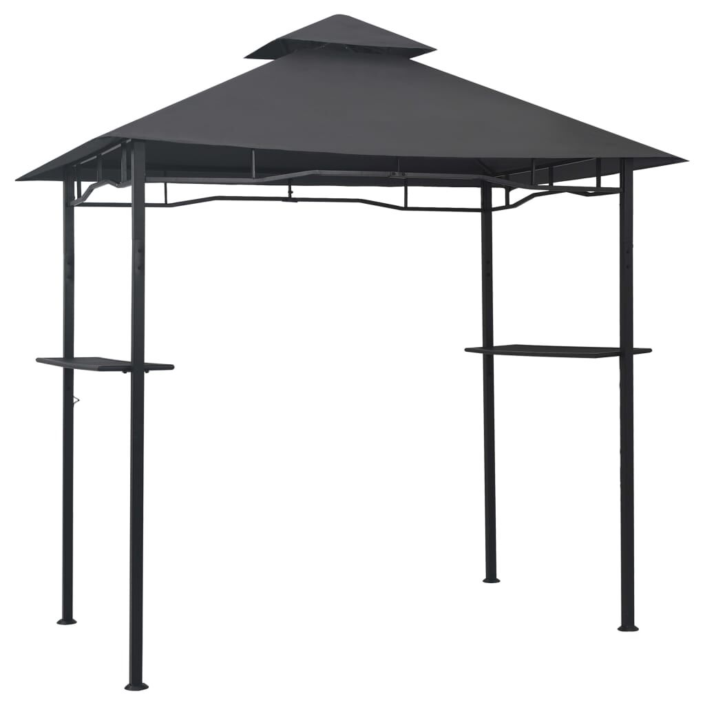 vidaXL Κιόσκι Ψησταριάς Ανθρακί 240 x 150 x 255 εκ. Ατσάλινο