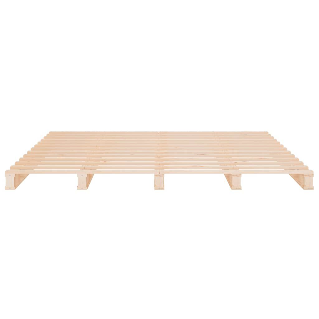 vidaXL Κρεβάτι Παλέτες 180 x 200 εκ. Μασίφ Ξύλο Super King Size