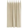 vidaXL Κουρτίνες με κουρτίνες 2 pcs Κρεμ 140 x 175 cm Βελούδο
