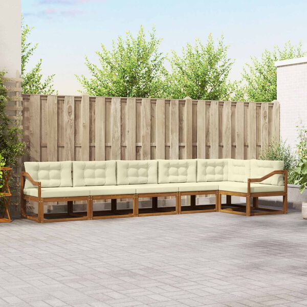 vidaXL &Sigma;&epsilon;&iota;&rho;ά &Kappa;&alpha;&nu;&alpha;&pi;έ &Epsilon;&xi;&omega;&tau;&epsilon;&rho;&iota;&kappa;&omicron;ύ &mu;&epsilon; &mu;&alpha;&xi;&iota;&lambda;ά&rho;&iota; 6 pcs &Phi;&upsilon;&sigma;&iota;&kappa;ό &kappa;&alpha;&iota; &Kappa;&rho;έ&mu;&alpha;