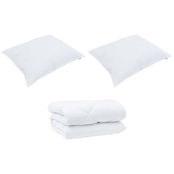 vidaXL Χειμερινό Παπλωματοθήκη 3 pcs Λευκό 240 x 260 εκ. Μικροΐνες