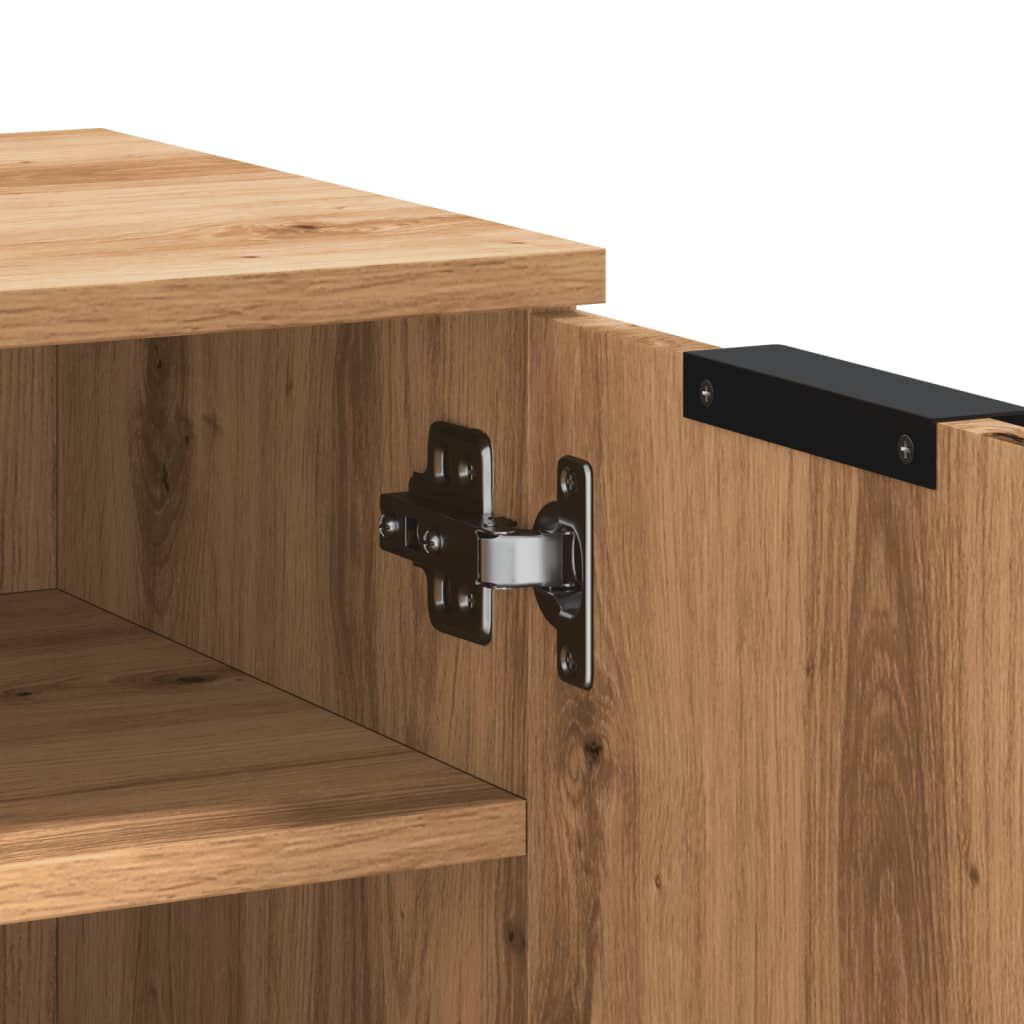 vidaXL Παπουτσοθήκη Αρτισιανή Δρυς 59x35x70 εκ. Επεξ. Ξύλο