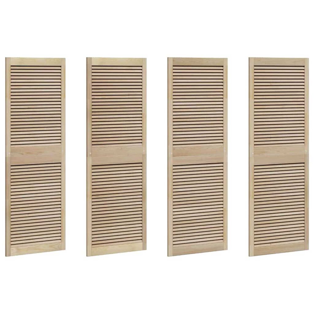 vidaXL Πόρτες Ντουλάπας με πόρτα 4 pcs Καφέ 170 x 59.5 x 2.1 εκ
