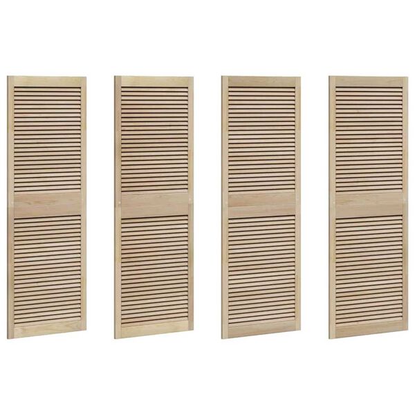 vidaXL Πόρτες Ντουλάπας με πόρτα 4 pcs Καφέ 170 x 59.5 x 2.1 εκ