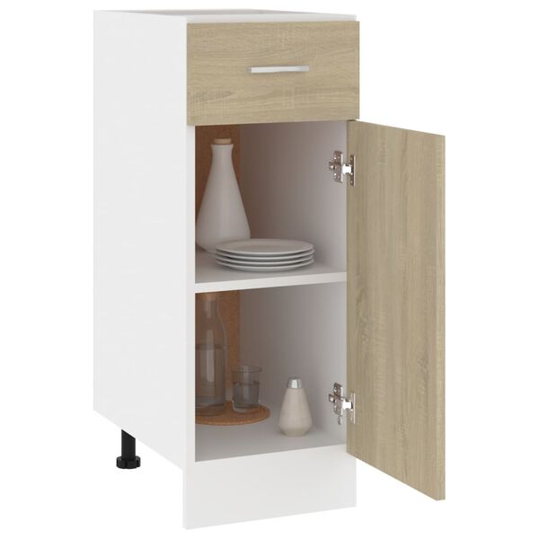 vidaXL Ντουλάπι με Συρτάρι Lyon Sonoma Δρυς 30x46x81,5 εκ. Επεξ. Ξύλο