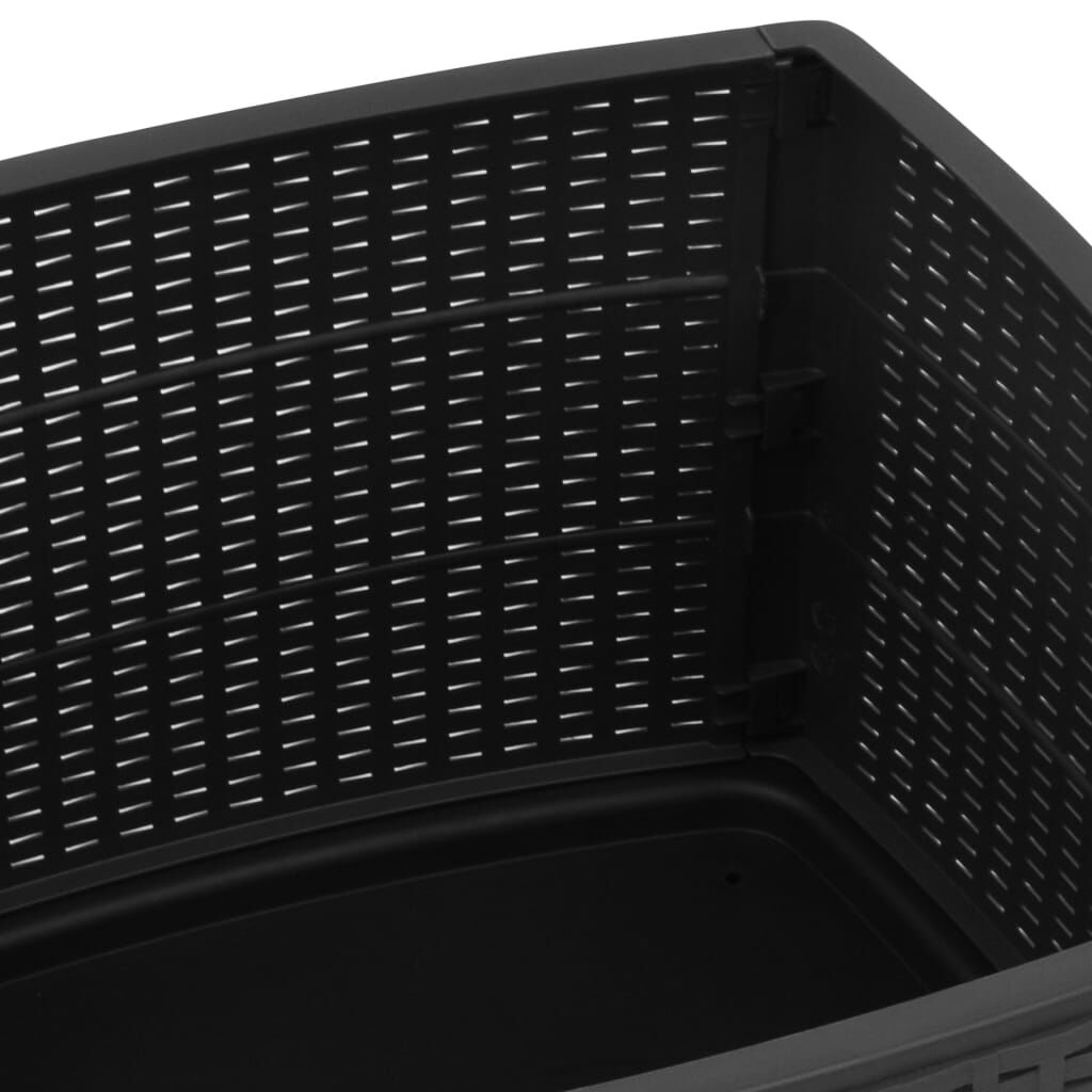 vidaXL Τραπέζι Κήπου Γκρι 53 x 53 x 40 εκ. Πλαστικό
