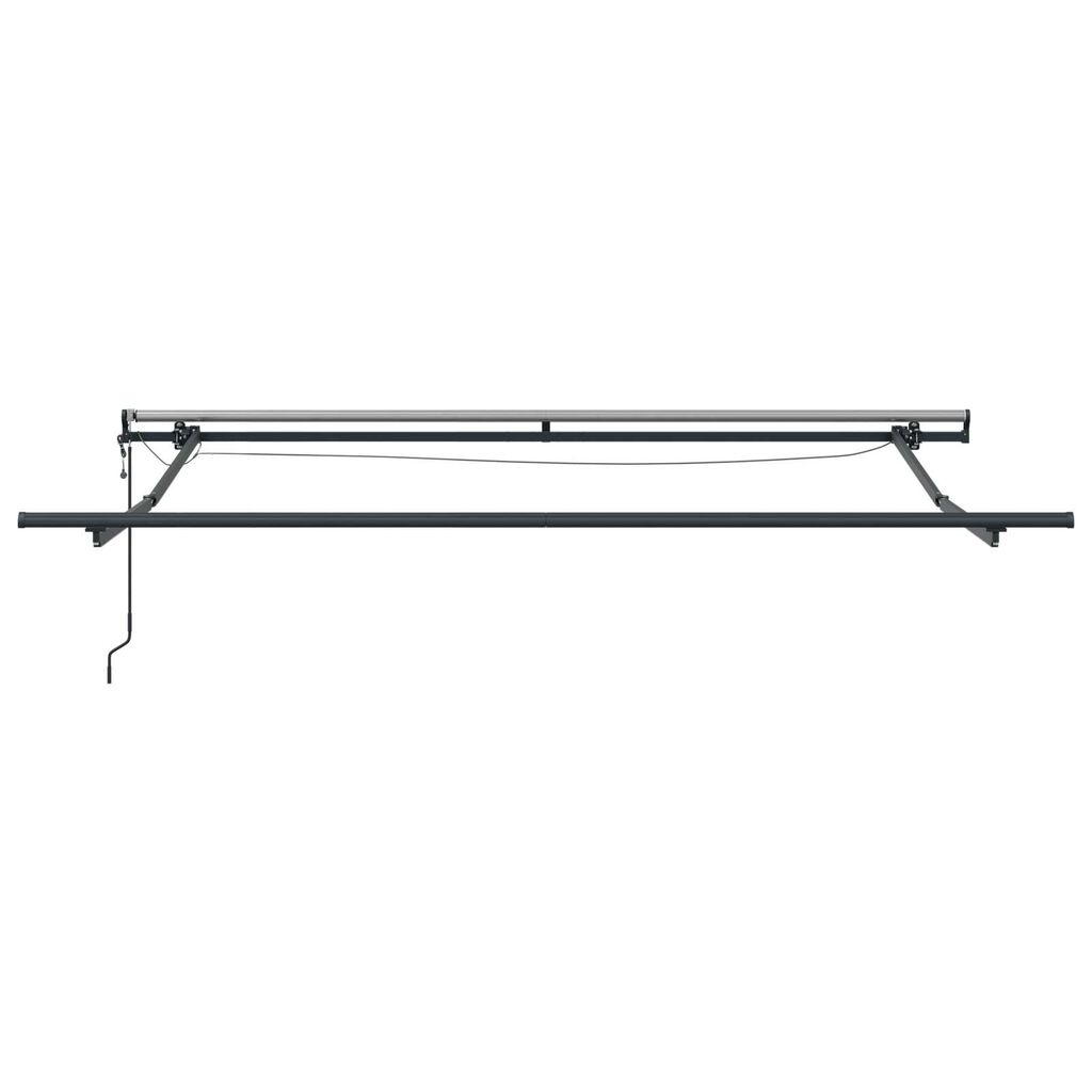 vidaXL Αυτόματη Ανασυρόμενη Τέντα με LED Μαύρη 300x250 cm