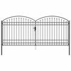 vidaXL Πύλη Φράχτη Άλλο Γκρι 400 x 175 cm Ατσάλι